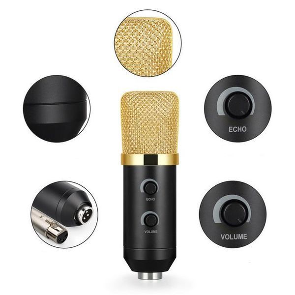 Мікрофон Студійний конденсаторний Music DJ. M-800U зі стійким та вітрозахистом ws69271 фото