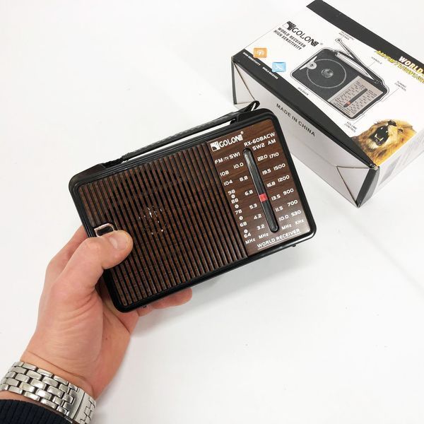 Радиоприемник GOLON RX-608 всеволновый на батарейках + поддержка USB/microSD/MP3/WMA ws32939 фото