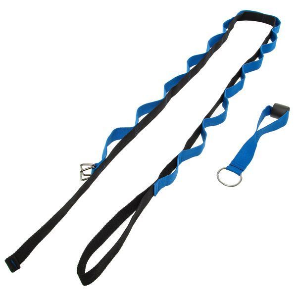Лента стропа с петлями для растяжки Stretch Strap с дверным якорем Record FI-6907 14 петель черный-синий FI-6907 фото