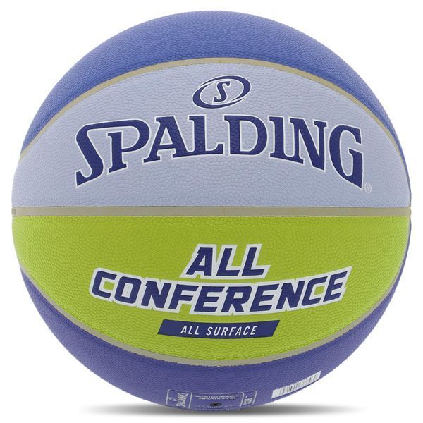 М'яч баскетбольний SPALDING ALL CONFERENCE 77394Y розмір 7 синій-жовтий 77394Y фото
