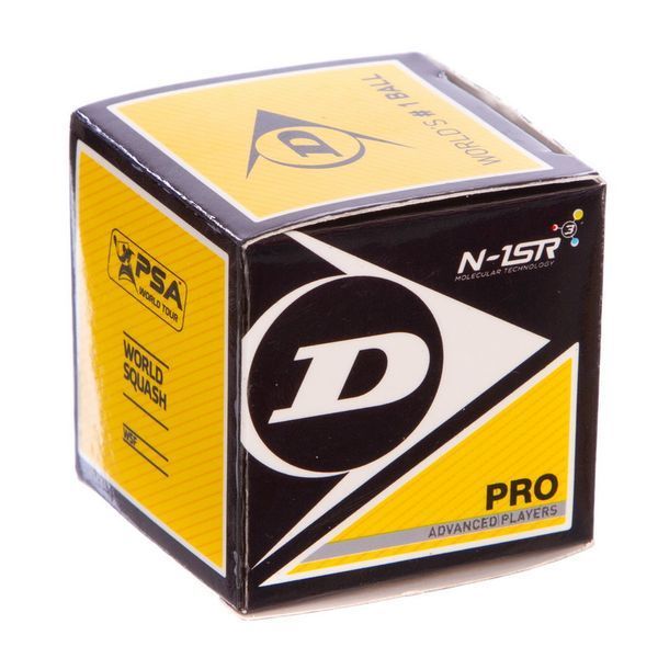 Мяч для сквоша DUNLOP REVELATION PRO DOUBLE DOT DL700108 1шт черный DL700108 фото