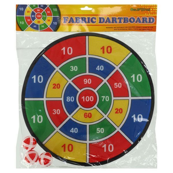 Дартс на липучці 6 м'ячів та мішень VELCRO dartboard Baili BL-602 37cм BL-602 фото