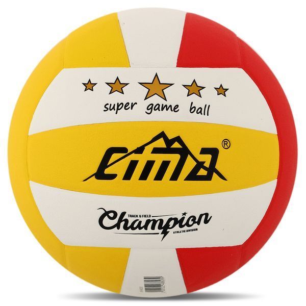 Мяч волейбольный CIMA VB-9020 CHAMPION №5 PU белый-желтый-красный VB-9020 фото