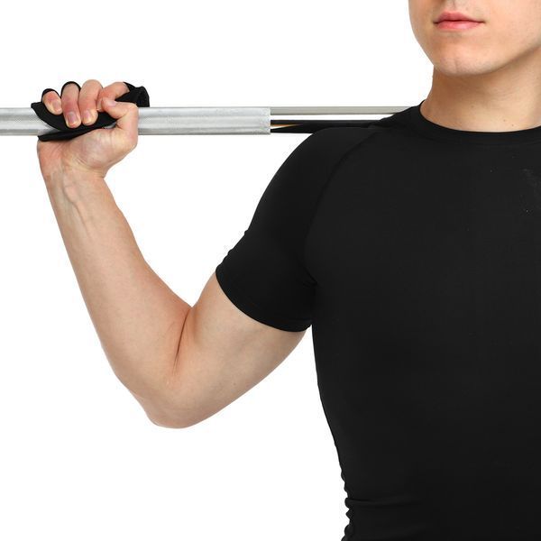 Накладки атлетические нескользящие Грипад GRIPAD WorkOut ROUND HAND PROTECTION EZOUS D-02 черный D-02 фото