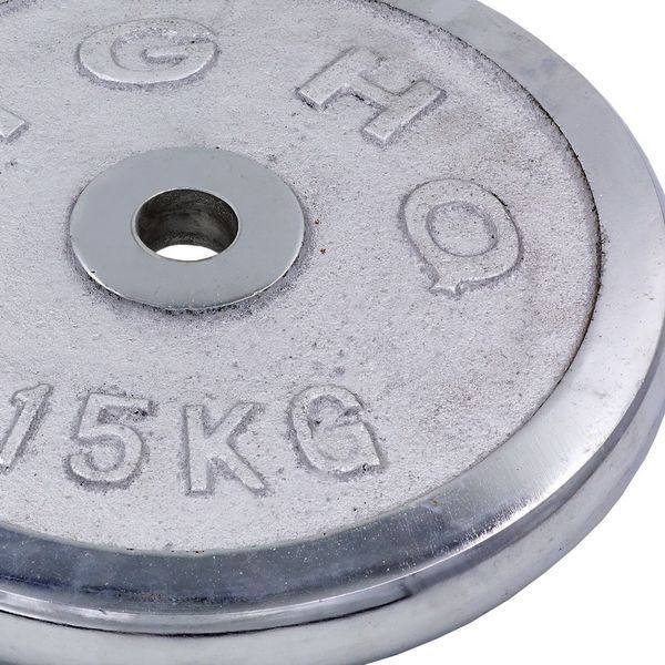 Блины диски хромированные HIGHQ SPORT TA-1455-15S 30мм 15кг хром TA-1455-15S фото