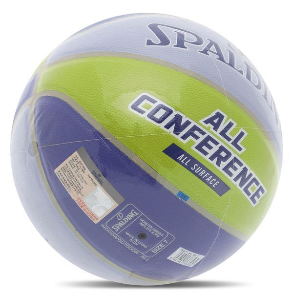 М'яч баскетбольний SPALDING ALL CONFERENCE 77394Y розмір 7 синій-жовтий 77394Y фото