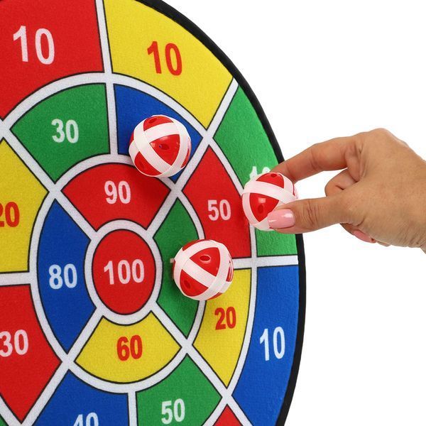 Дартс на липучці 6 м'ячів та мішень VELCRO dartboard Baili BL-602 37cм BL-602 фото