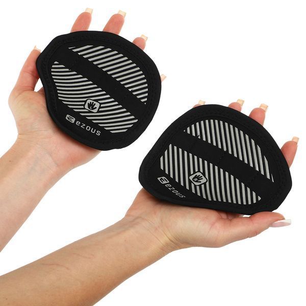 Накладки атлетические нескользящие Грипад GRIPAD WorkOut ROUND HAND PROTECTION EZOUS D-02 черный D-02 фото