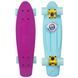 Пенни борд Penny Board круизер пластиковый RUBBER 22' RUBBER SOFT FISH SK-410-7 розовый-мятный SK-410-7 фото 1