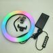 Кольцевая светодиодная лампа RGB LED RING MJ26 26 см с держателем телефона, кольцевая лампа большая ws72796 фото 9