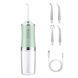 Ирригатор для чистки зубов и полости рта Oral Irrigator с аккумулятором и сменными насадками. Цвет: зеленый ws12495-2 фото 4