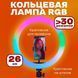 Кольцевая светодиодная лампа RGB LED RING MJ26 26 см с держателем телефона, кольцевая лампа большая ws72796 фото 15