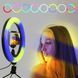 Кольцевая светодиодная лампа RGB LED RING MJ26 26 см с держателем телефона, кольцевая лампа большая ws72796 фото 3