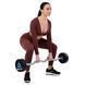 Штанга нерозбірна з фіксованою вагою вигнута поліуретанова LiveUp LP8011-30 довжина-89,2см 30кг чорний-синій LP8011-30 фото 6
