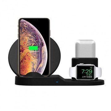 Док-станція зарядна станція Wireless fast charger 3 в 1 ws57657 фото