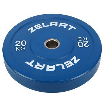 Бамперні диски гумові Zelart TA-7797-20 50.6&plusmn;0.2мм 20кг синій TA-7797-20 фото