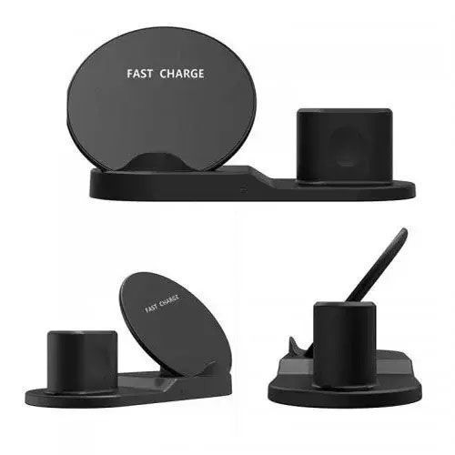 Док-станція зарядна станція Wireless fast charger 3 в 1 ws57657 фото
