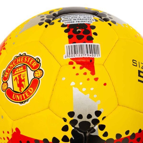 Мяч футбольный BALLONSTAR MANCHESTER UNITED FB-0047-834 №5 PU желтый FB-0047-834 фото