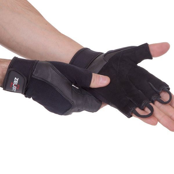 Перчатки для фитнеса и тяжелой атлетики Zelart SB-161593 S-XXL черный 2XL SB-161593 фото