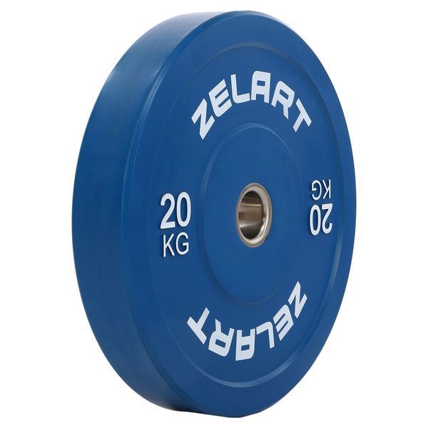 Бамперні диски гумові Zelart TA-7797-20 50.6&plusmn;0.2мм 20кг синій TA-7797-20 фото