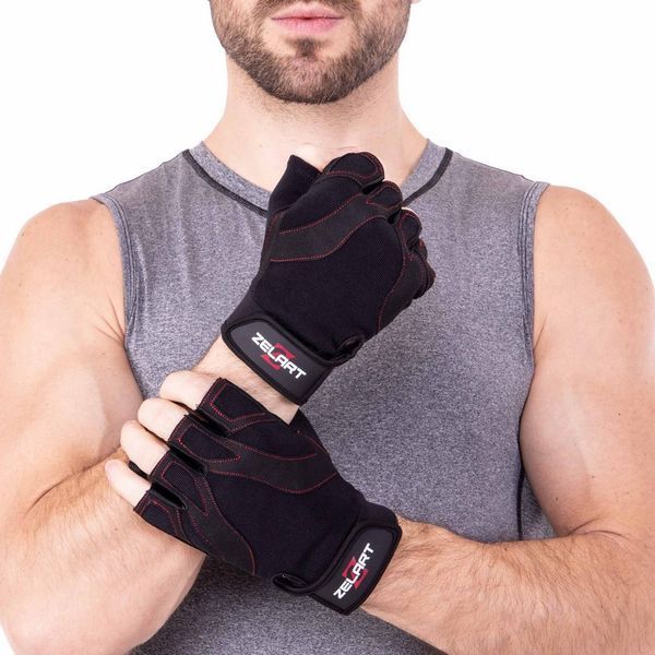 Перчатки для фитнеса и тренировок Zelart SB-161596 S-XXL черный 2XL SB-161596 фото