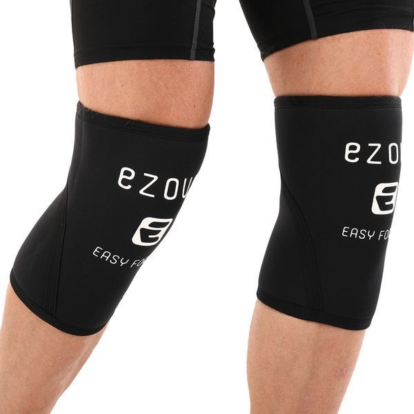 Наколенники для приседа и пауэрлфтинга 2штуки SQUAT KNEECAP EZOUS A-02 S-XL черный L A-02 фото