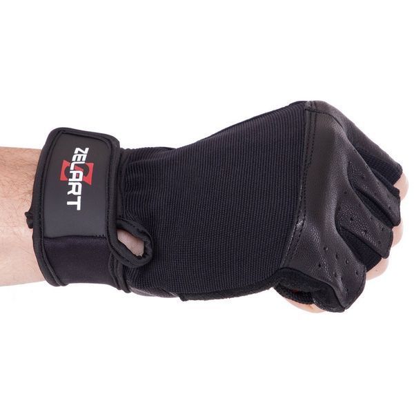 Перчатки для фитнеса и тяжелой атлетики Zelart SB-161593 S-XXL черный 2XL SB-161593 фото