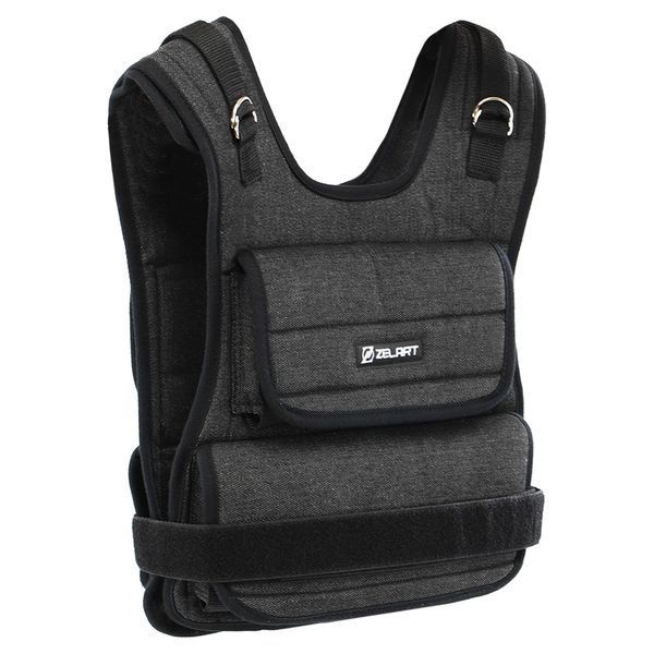 Жилет утяжелитель с регулируемым весом Zelart WEIGTH VEST TA-7805-10 вес-0,5-10кг черный TA-7805-10 фото