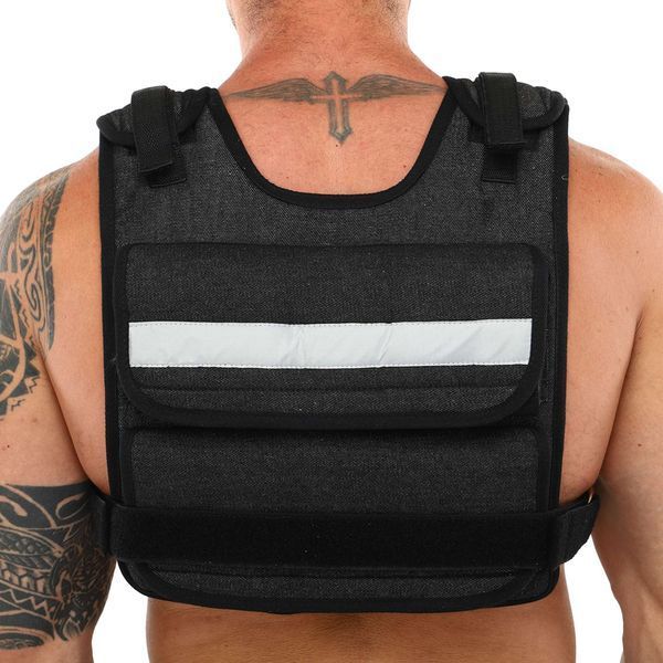 Жилет утяжелитель с регулируемым весом Zelart WEIGTH VEST TA-7805-10 вес-0,5-10кг черный TA-7805-10 фото