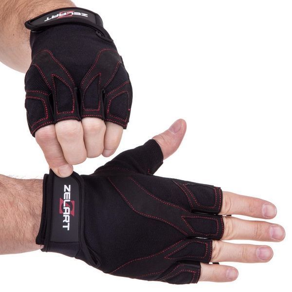 Перчатки для фитнеса и тренировок Zelart SB-161596 S-XXL черный 2XL SB-161596 фото