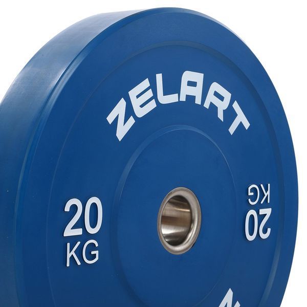 Бамперні диски гумові Zelart TA-7797-20 50.6&plusmn;0.2мм 20кг синій TA-7797-20 фото