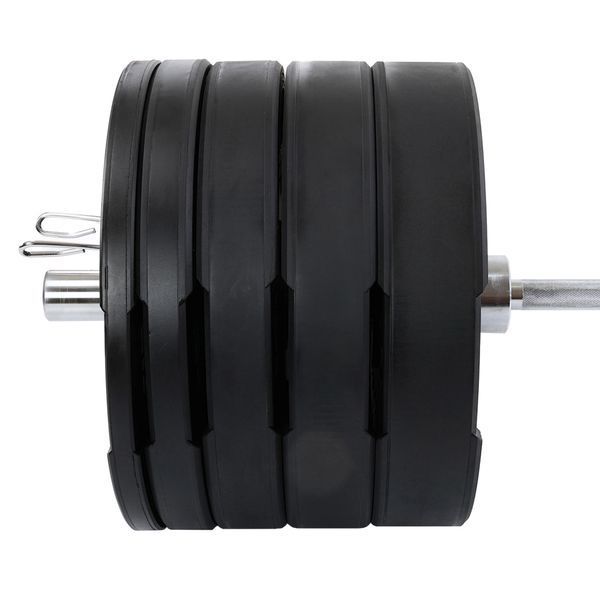 Бамперні диски гумові Bumper Plates LiveUp LP8331-15 o50.5мм 15кг чорний LP8331-15 фото