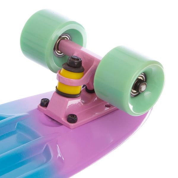 Пенни борд Penny Board круизер пластиковый 22' FISH COLOR SK-402-7 фиолетовый-голубой-желтый SK-402-7 фото