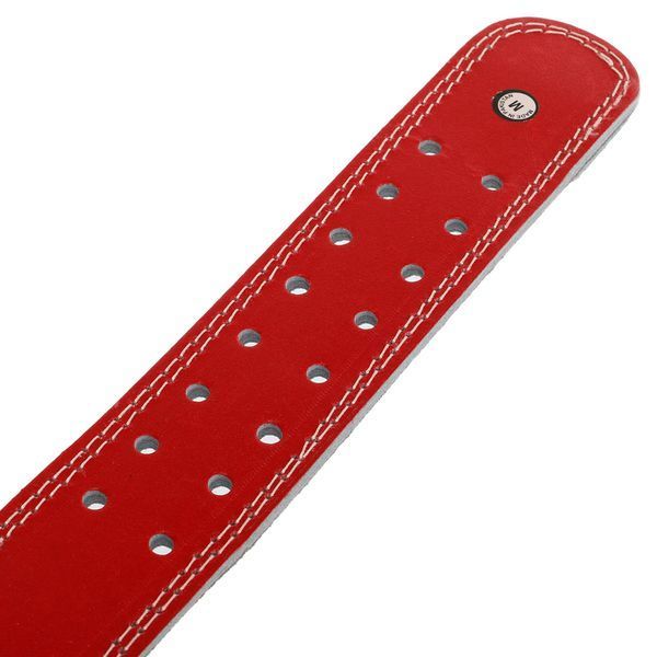 Пояс атлетический кожаный FAIRTEX 167076 спинка-15см размер-S-XL красный 167076 фото