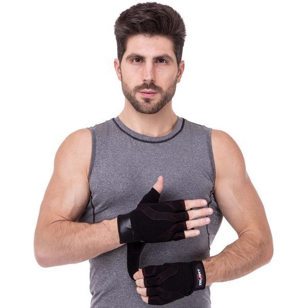 Перчатки для фитнеса и тренировок Zelart SB-161596 S-XXL черный 2XL SB-161596 фото