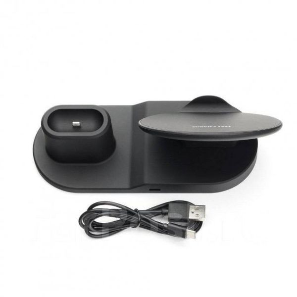 Док-станція зарядна станція Wireless fast charger 3 в 1 ws57657 фото