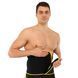 Пояс для похудения EXCEED 945CA размер L: 96х27см, XL: 100х28см черный-желтый 945CA фото 6