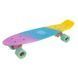 Пенни борд Penny Board круизер пластиковый 22' FISH COLOR SK-402-7 фиолетовый-голубой-желтый SK-402-7 фото 2