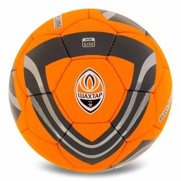 Мяч футбольный BALLONSTAR ШАХТЕР-ДОНЕЦК FB-5173 №5 PU оранжевый-черный FB-5173 фото