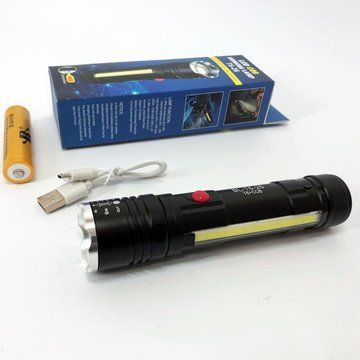 Тактический ручной фонарь Police T6-26+T6+COB, супер яркий фонарик, карманный мини фонарь ws85239 фото