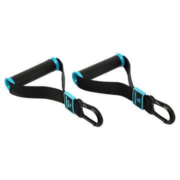 Ручки с карабинами для эспандеров резинок и тренажеров FIT HOOK HANDLES LiveUp LP8706 2шт черный LP8706 фото