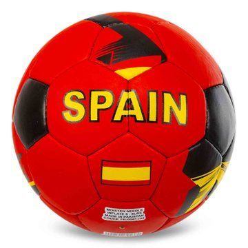Мяч футбольный BALLONSTAR SPAIN FB-0047-794 №5 PU красный-желтый FB-0047-794 фото