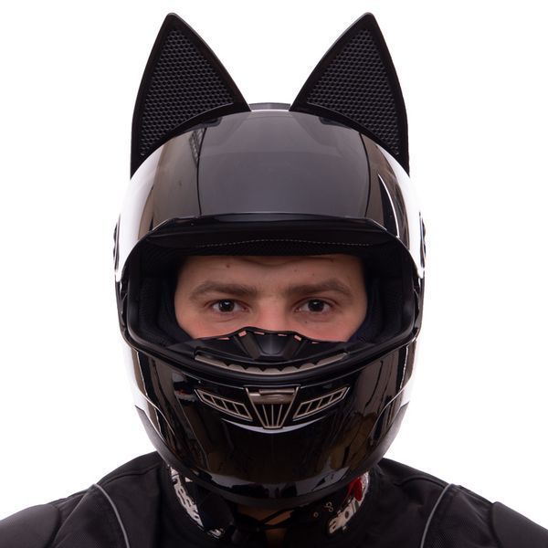 Мотошлем интеграл (full face) Мото Кото с ушками NITRINOS NEKO MS-1650 M-XL цвета в ассортименте L MS-1650 фото