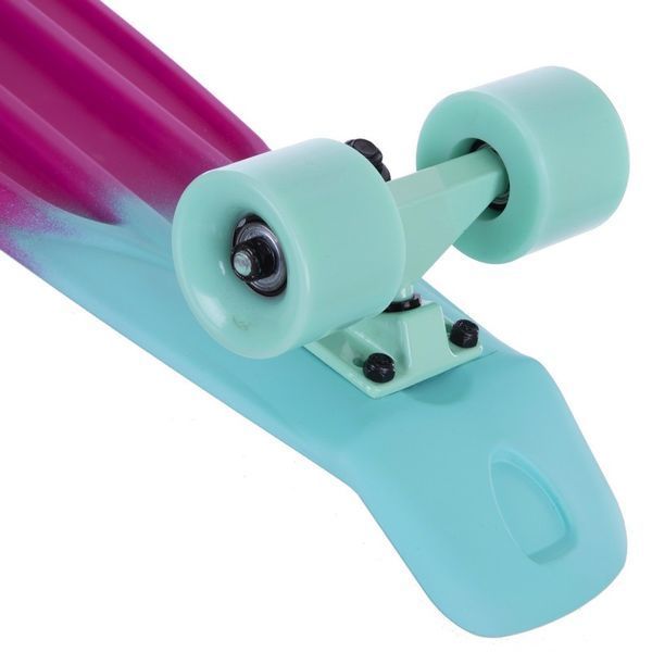 Пенни борд Penny Board круизер пластиковый 22' FISH COLOR SK-402-10 желтый-малиновый-мятный SK-402-10 фото