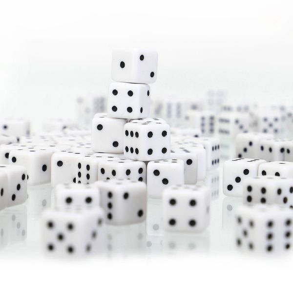 Кости игральные кубики для настольных игр Dice SP-Sport IG-7002 1 шт белый IG-7002 фото