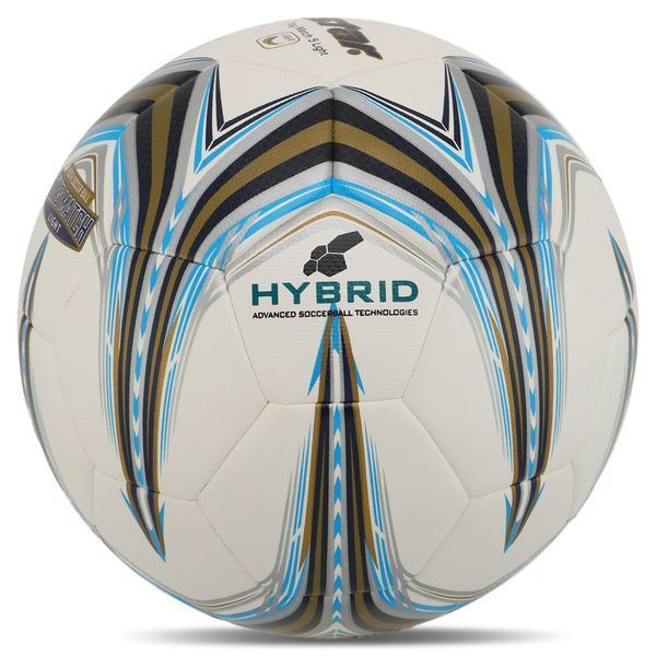 Мяч футбольный STAR TING MATCH 5 LIGHT HYBRID SB3145L №5 PU белый-золотой SB3145L фото