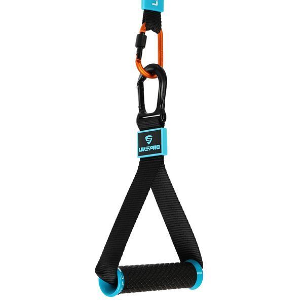 Ручки с карабинами для эспандеров резинок и тренажеров FIT HOOK HANDLES LiveUp LP8706 2шт черный LP8706 фото