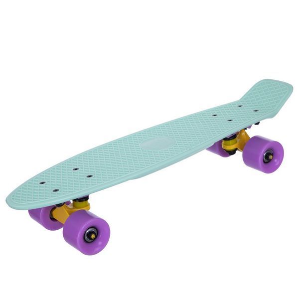 Пенни борд Penny Board круизер пластиковый 22' FISH SK-401-10 мятный-желтый-фиолетовый SK-401-10 фото