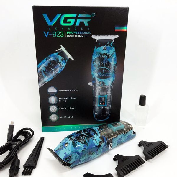 Тример для волосся та бороди професійний VGR V-923 акумуляторний з LED-індикатором ws52861 фото