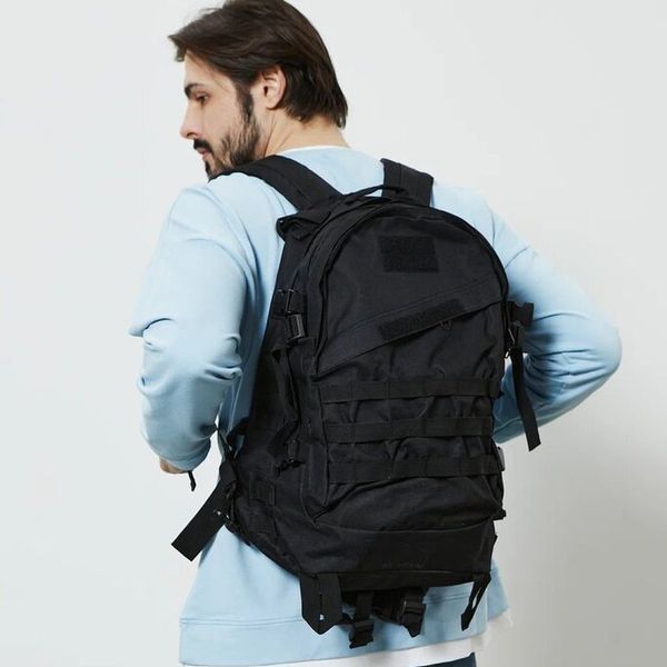 Рюкзак Тактический на 40л штурмовой туристический с системой MOLLE Черный большой ws69791 фото